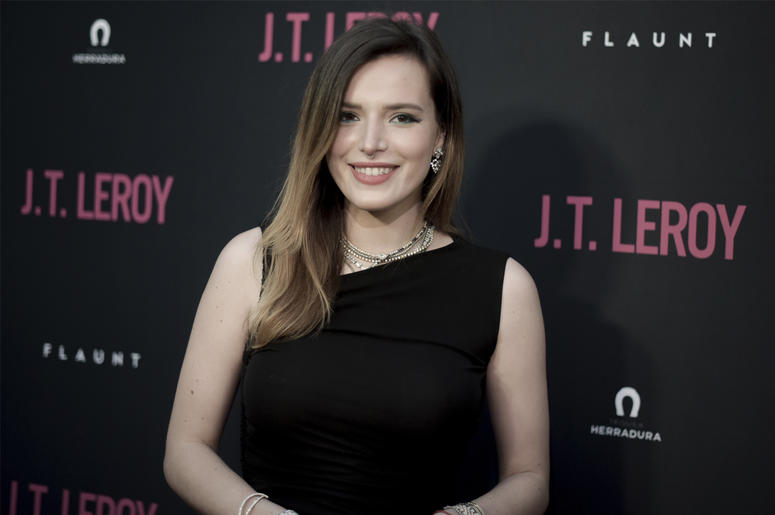 AP19225846752782 In this April 24, 2019 file photo Bella Thorne attends the LA Premiere of "JT LeRoy" at ArcLight Hollywood in Los Angeles. (Photo by Richard Shotwell/Invision/AP)