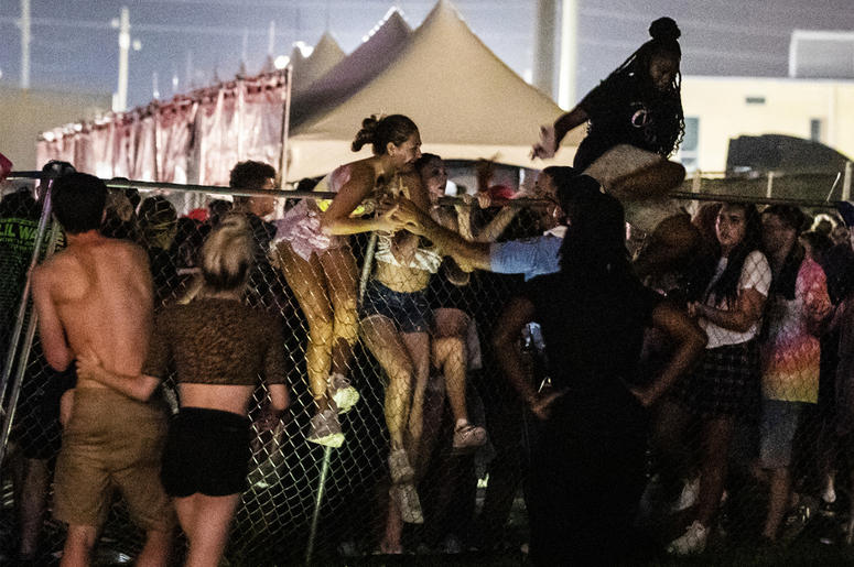 AP19251780184585 In this Saturday, Sept. 7, 2019 photo, Lil Wayne performs during his fifth annual Lil WeezyAna Fest at the UNO Lakefront Arena grounds in New Orleans. (Sophia Germer/The Advocate via AP)