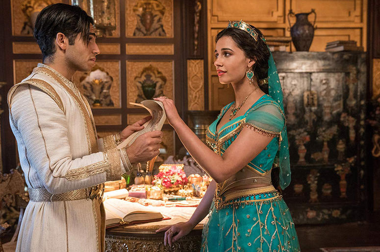 Mena Massoud as Aladdin and Naomi Scott as Princess Jasmine in Disney's 'Aladdin' Mena Massoud as Aladdin and Naomi Scott as Princess Jasmine in Disney's 'Aladdin' (Photo credit: Disney)