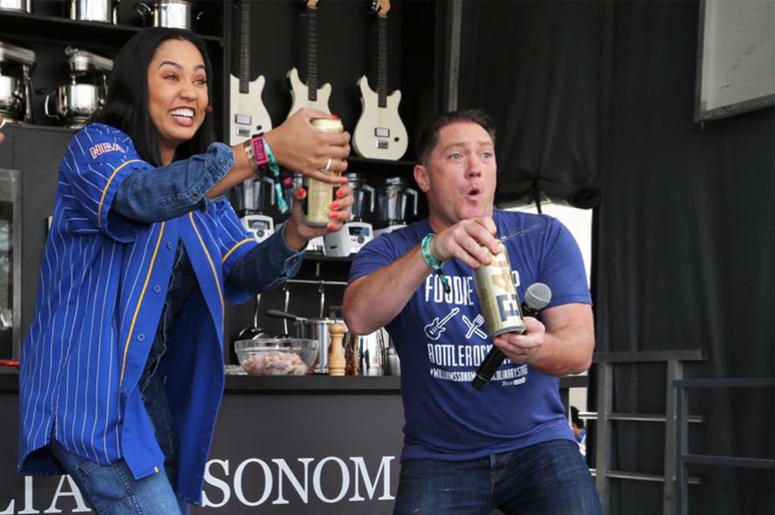 Ayesha Curry & Liam Mayclem at BottleRock Ayesha Curry & Liam Mayclem at BottleRock