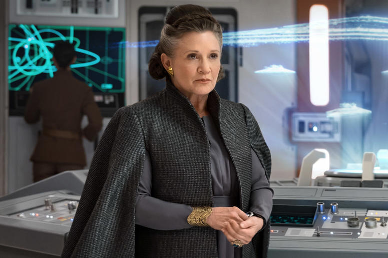 Carrie Fisher as General Leia Organa in 'Star Wars: The Last Jedi' (Photo credit: Lucasfilm/Disney) Carrie Fisher as General Leia Organa in 'Star Wars: The Last Jedi' (Photo credit: Lucasfilm/Disney)