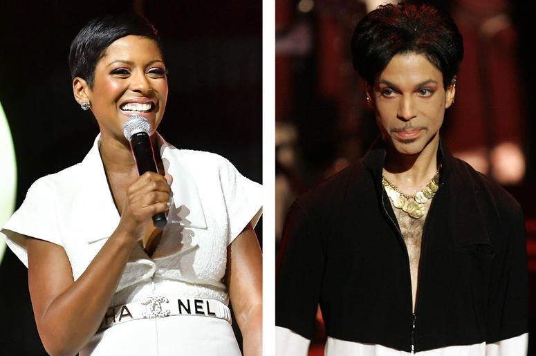 Tamron Hall and Prince Tamron Hall and Prince (Photo credit: Paras Griffin/Kevin Winter/Getty Images)
