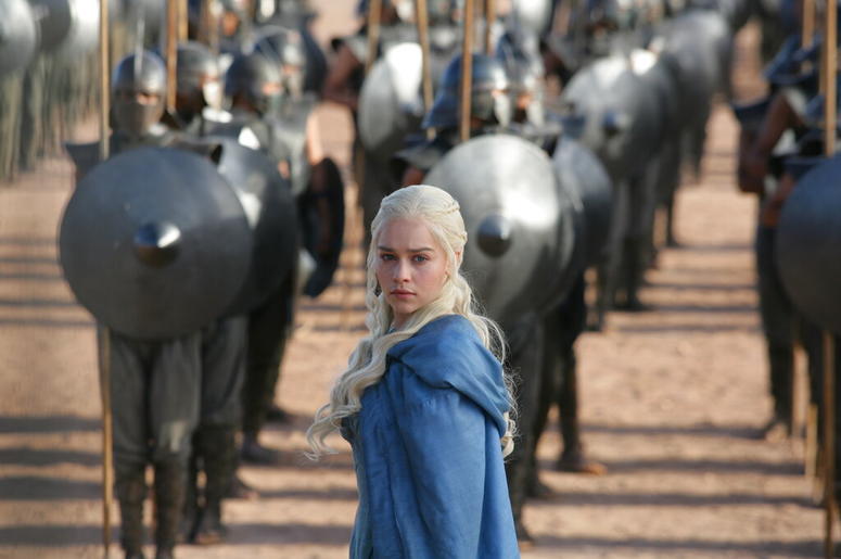 Emilia Clarke in a scene from "Game of Thrones." Emilia Clarke in a scene from "Game of Thrones."