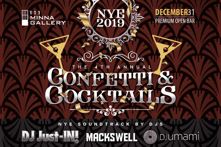 Confetti and Cocktails NYE 2019 with DJ Umami Confetti and Cocktails NYE 2019 with DJ Umami