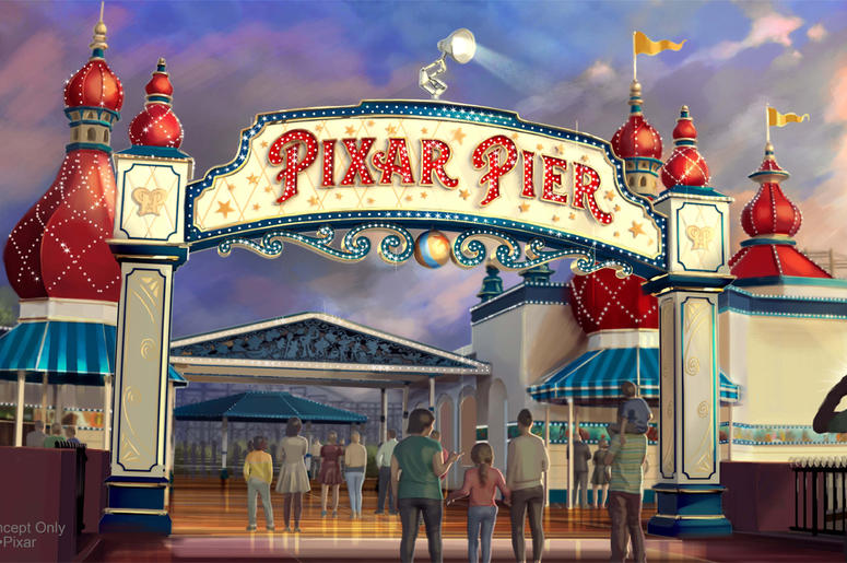 PIXAR PIER MARQUEE AT DISNEY CALIFORNIA ADVENTURE PIXAR PIER MARQUEE AT DISNEY CALIFORNIA ADVENTURE