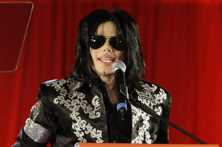 AP18143676277162 In this March 5, 2009 file photo, Michael Jackson announces upcoming concerts at the London O2 Arena in London. The estate of Michael Jackson is objecting to the airing Thursday night of an ABC TV special on the end life of the late King of Pop. The estat