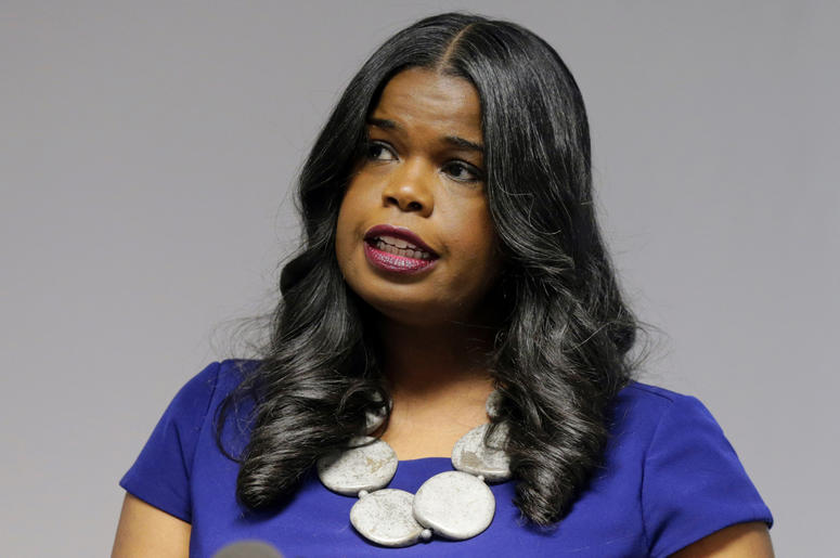 AP19078604610057 This Feb. 22, 2019 file photo shows Cook County State's Attorney Kim Foxx speaking at a news conference in Chicago. (AP Photo/Kiichiro Sato, File)