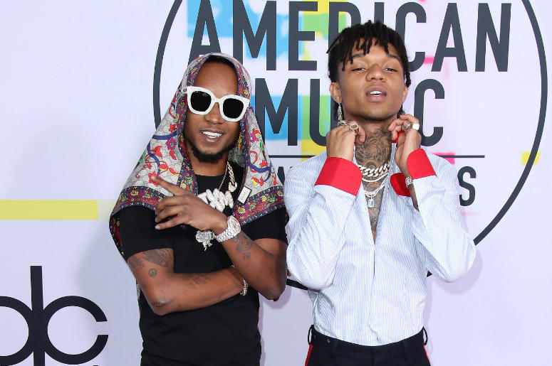 LOS ANGELES, CA - NOVEMBER 19: Rae Sremmurd at the 2017 American Music Awards at Microsoft Theater on November 19, 2017 in Los Angeles, California. LOS ANGELES, CA - NOVEMBER 19: Rae Sremmurd at the 2017 American Music Awards at Microsoft Theater on November 19, 2017 in Los Angeles, California.
