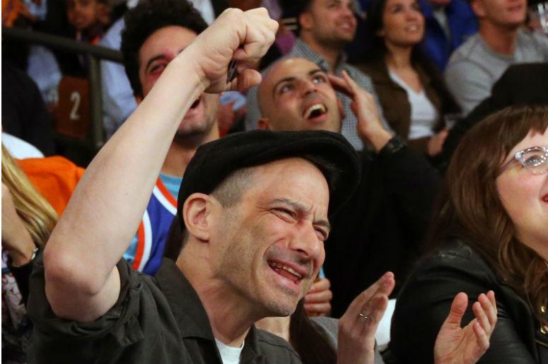 American recording artist Adam Horovitz of the Beastie Boys sits court side at the game between the New York Knicks and the Philadelphia 76ers at Madison Square Garden American recording artist Adam Horovitz of the Beastie Boys sits court side at the game between the New York Knicks and the Philadelphia 76ers at Madison Square Garden