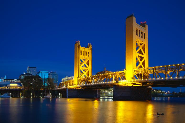 Old Sacramento Tower Bridge Old Sacramento Drawbridge Gold Bridge