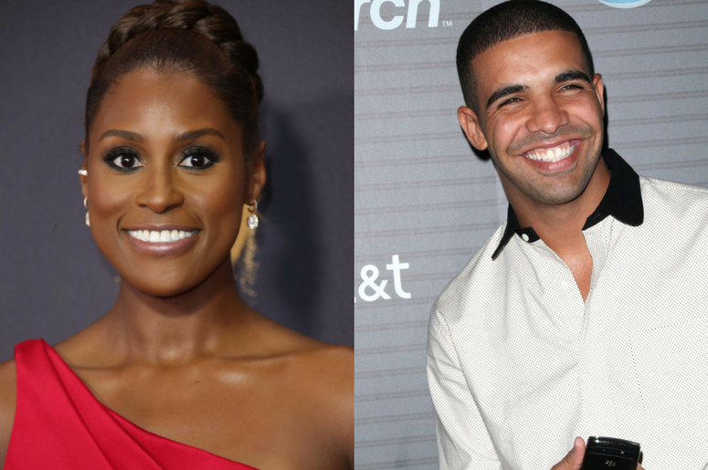 Actress Issa Rae and rapper Drake Actress Issa Rae and rapper Drake
