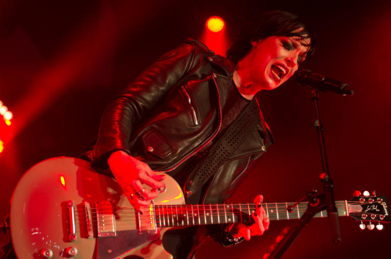 Lzzy Hale of Halestorm performs on stage at the O2 Academy on 24 September, 2018 in Birmingham, England Lzzy Hale of Halestorm performs on stage at the O2 Academy on 24 September, 2018 in Birmingham, England