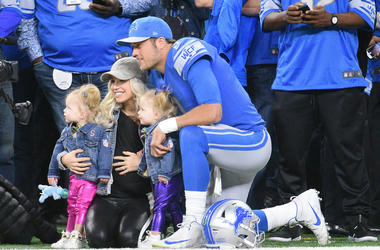 Kelly & Matt Stafford & their kids The Staffords