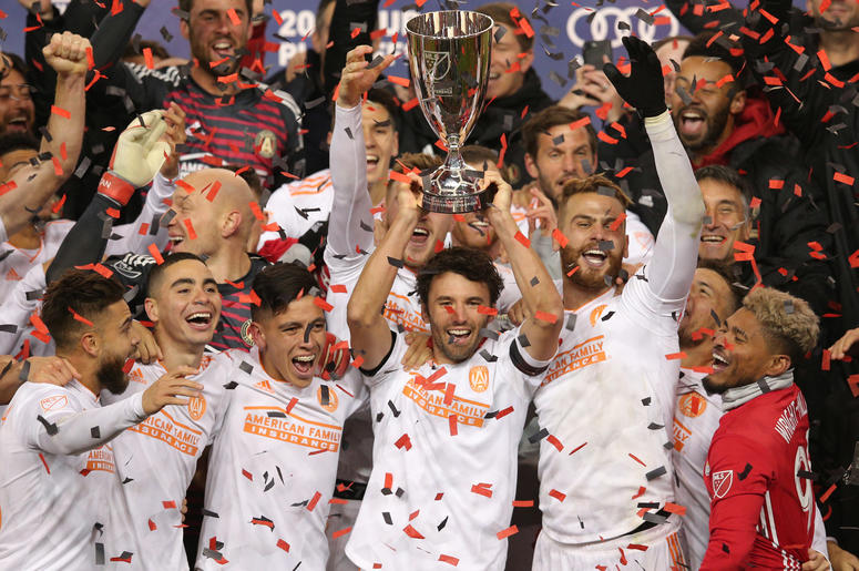 Atlanta United celebrates their Eastern Conference title Atlanta United wins the Eastern Conference