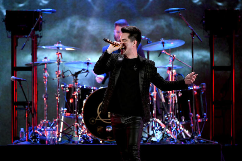 Brendon Urie of Panic! at the Disco performs onstage Brendon Urie of Panic! at the Disco performs onstage