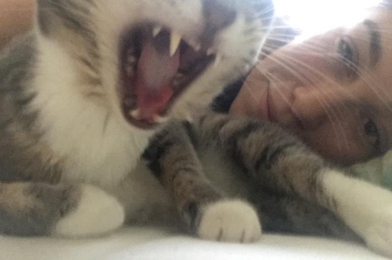 Kelly Cheese and Cat