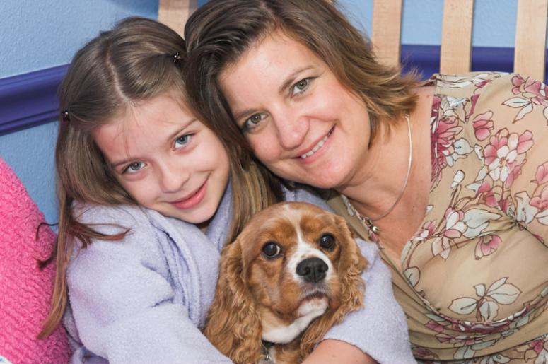 Family and Dog