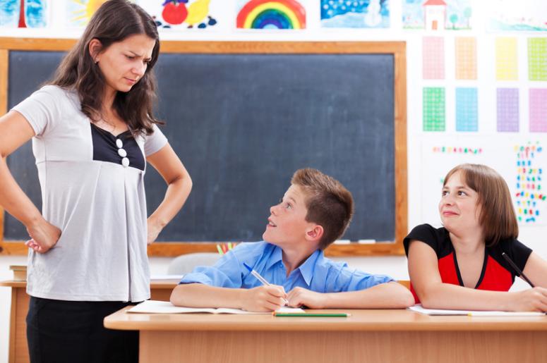 Angry Teacher and Student