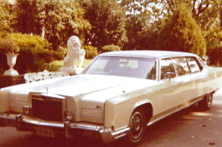 This photo provided by GWS Auctions shows a personal stretch limousine that belonged to Elvis Presley. Kruse GWS Auctions said the limousine and other items will be part of its Artifacts of Hollywood auction on Aug. 31, 2019. Presley drove the white-on-wh