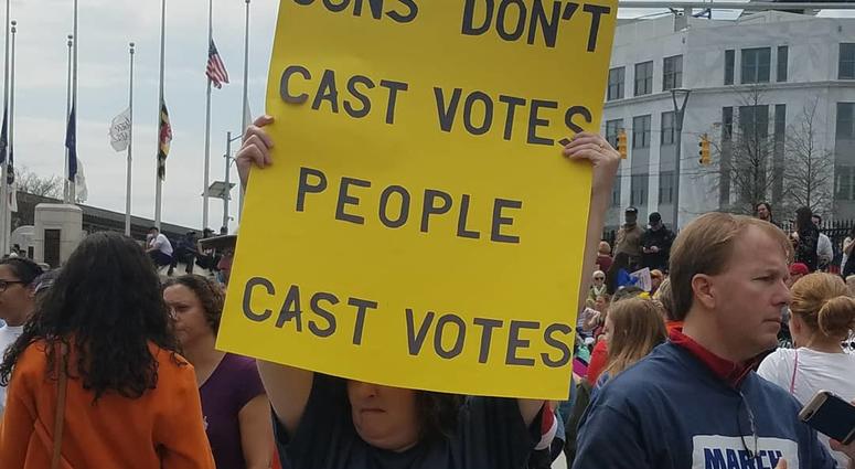 More than 50 thousand demonstrators marched to the State Capitol to protest gun laws