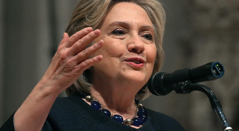 Hillary Clinton speaking at about former Rep. Ellen Tausher in Washington D.C. Hillary Clinton speaking at about former Rep. Ellen Tausher in Washington D.C.