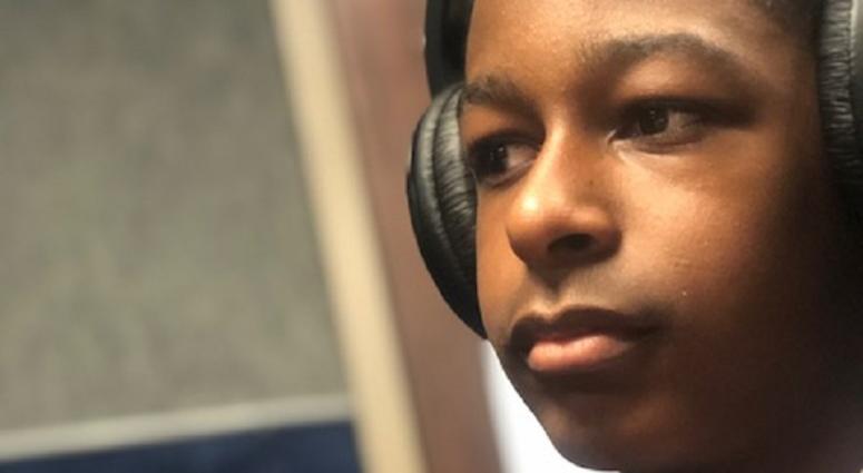 Keanen Andrews inside the WAOK studio in Atlanta, GA 7/17/19 Keanen Andrews Freshmen at Phillips Exeter Academy