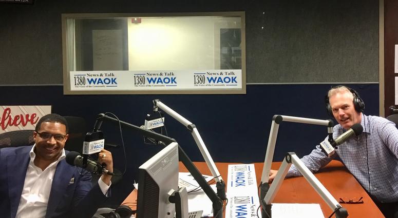 Dr John Lipman speaking with Rashad Richey about Fibroid Awareness Month 7/17/19 WAOK Studio Rashad Richey with Dr. John Lipman on Real Talk