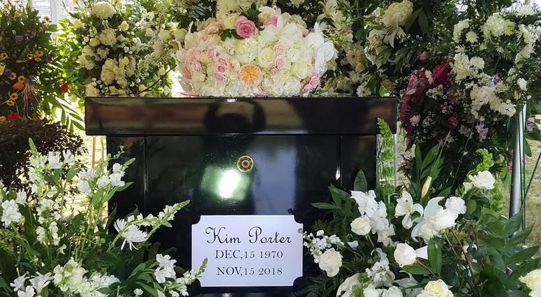 Former model and actress Kim Porter was laid to rest Saturday in Columbus GA Former model and actress Kim Porter was laid to rest Saturday in Columbus GA