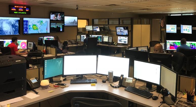 National Weather Service Meteorologists in Peachtree City GA keep an eye on Hurricane Michael National Weather Service Meteorologists in Peachtree City GA keep an eye on Hurricane Michael