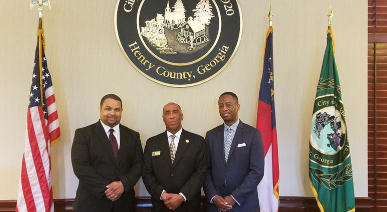 Stockbridge City Attorney Mike Williams, Mayor Anthony Ford, and Councilman Elton Alexander say a move to split the city is "unconstitutional"