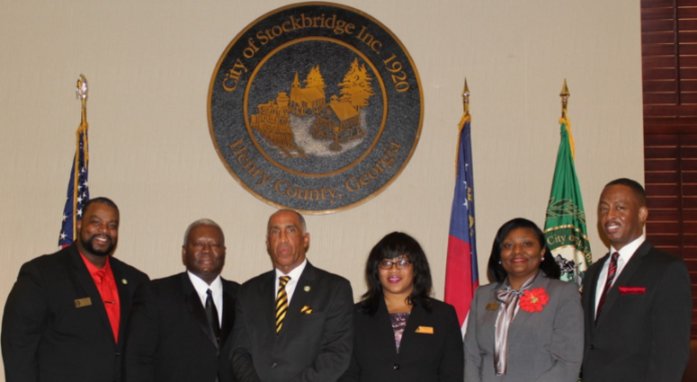 (Left To Right: Councilman John Blount, Councilman Alphonso Thomas, Mayor Anthony S. Ford, Mayor Pro Tem LaKeisha Gantt, Councilwoman Neat Robinson, Councilman Elton Alexander)