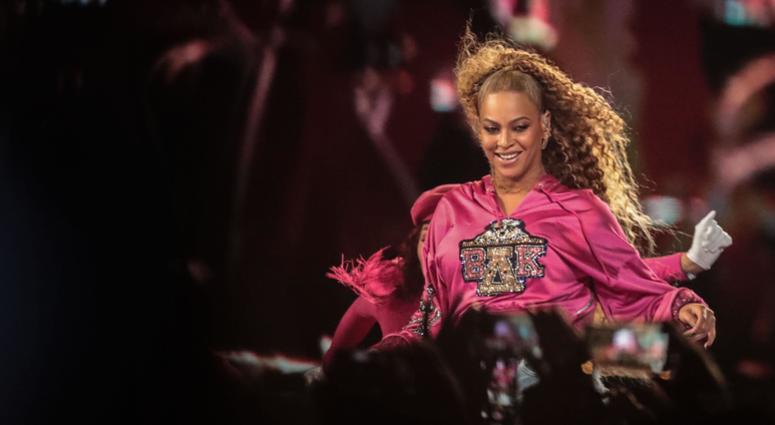 Apr 21, 2018; Indio, CA, USA; Beyonce performs during the Coachella Valley Music and Arts Festival at Empire Polo Club. Mandatory Credit: Richard Lui/The Desert Sun via USA TODAY NETWORK