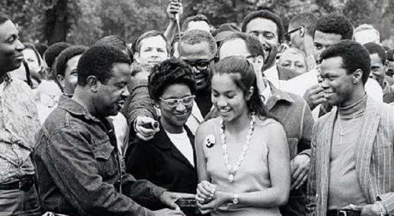 Civil rights campaigner Dr. Ralph Abernathy and his wife Juanita Abernathy at Resurrection City during the Poor People's Campaign in Washington, DC, Civil rights campaigner Dr. Ralph Abernathy and his wife Juanita Abernathy