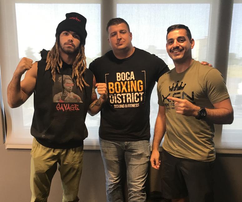 XFN bantamweight champ Ryan "Third Street Savage" Kuse (left) and XFN president/CEO Daniel Kay (right) joined Brendan Tobin in studio for Fighter's Fury