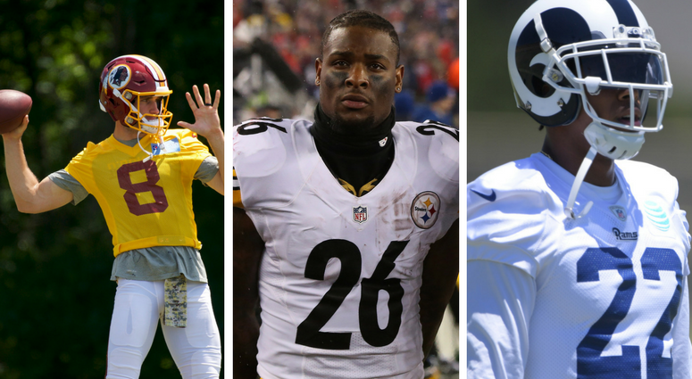 Kirk Cousins, Le'Veon Bell, Trumaine Johnson Washington Redskins Kirk Cousins, Pittsburgh Steelers Le'Veon Bell, Los Angeles Rams Trumaine Johnson