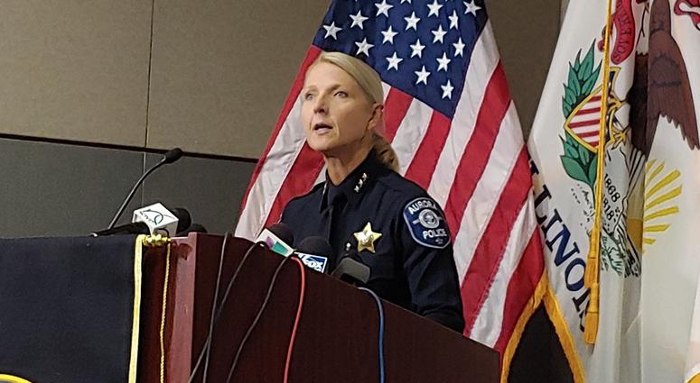 Aurora police speaking at presser Aurora police speaking at presser