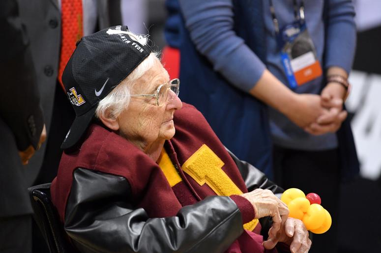 NCAA Basketball: NCAA Tournament-South Regional-Loyola vs Kansas State Sister Jean from Loyola