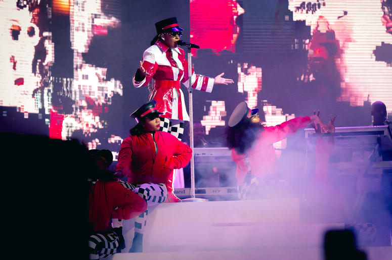 Janelle Monae performed at the Chicago Theatre on July 5, 2018