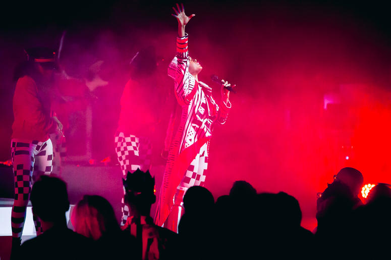 Janelle Monae performed at the Chicago Theatre on July 5, 2018