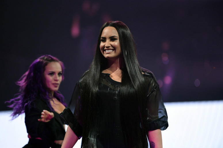 Demi Lovato performs at American Airlines Arena Demi Lovato performs at American Airlines Arena