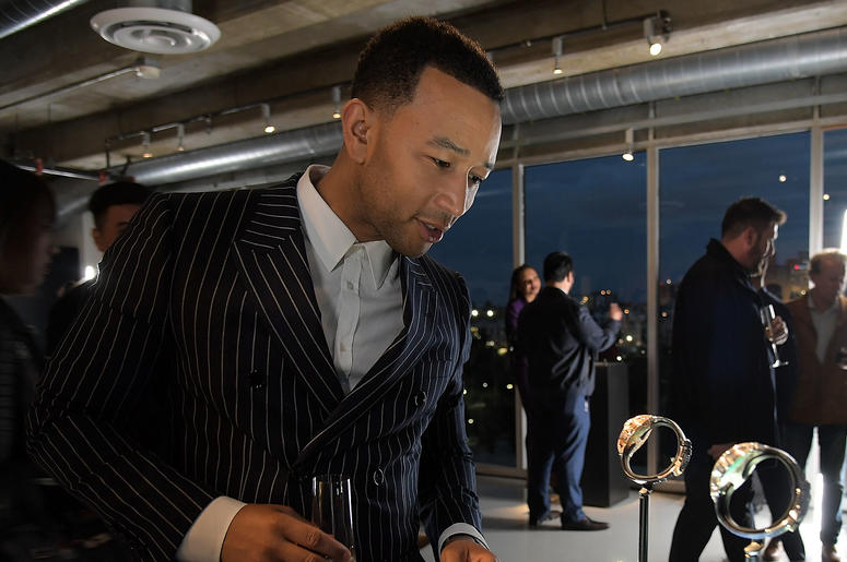 John Legend LOS ANGELES, CA - APRIL 04: John Legend attends the Code 11.59 By Audemars Piguet Los Angeles Launch at American Cement Building on April 4, 2019 in Los Angeles, California.