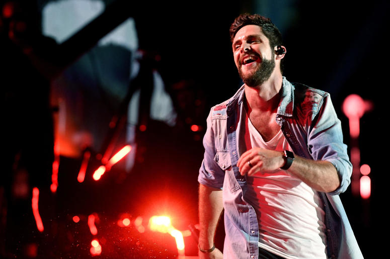 Thomas Rhett performs during the 2018 CMA Music Festival Thomas Rhett performs during the 2018 CMA Music Festival