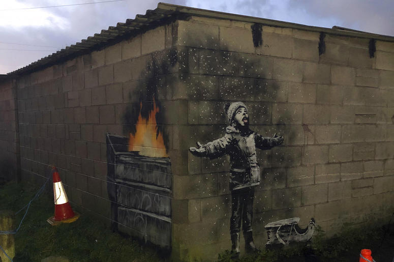 Banksy Wales Piece