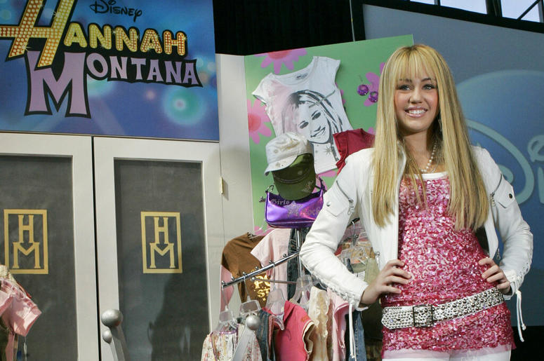 n this June 19, 2007 file photo Miley Cyrus, star of The Disney Channel's series "Hannah Montana" makes an appearance at the Licensing International Expo in New York. AP DO NOT USE