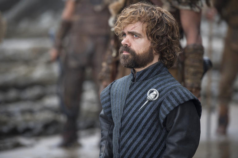 This image released by HBO shows Peter Dinklage in a scene from "Game of Thrones." Dinklage was nominated Thursday for an Emmy for outstanding supporting actor in a drama series. DO NOT USE