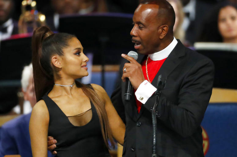 Bishop Charles H. Ellis, III and Ariana Grande Bishop Charles H. Ellis, III and Ariana Grande