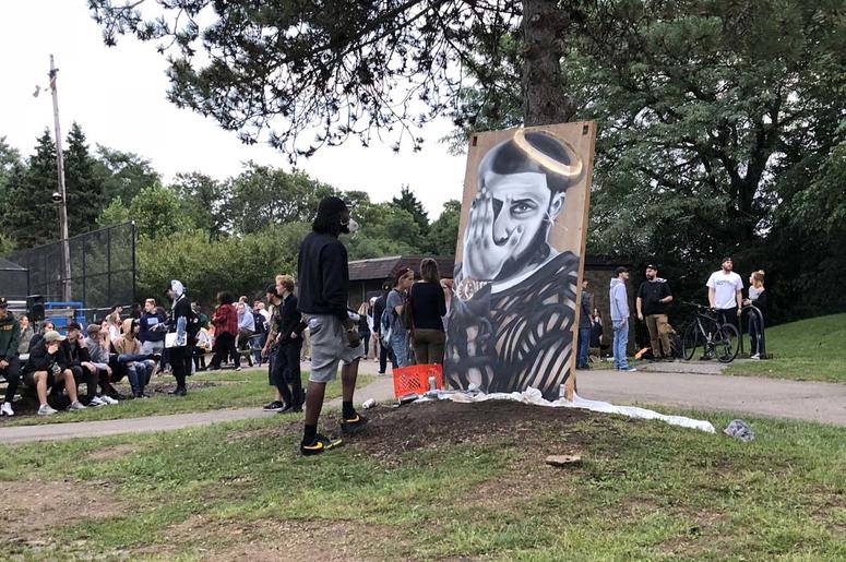 Mac Miller Vigil at Blue Slide Park in Pittsburgh Mac Miller Vigil at Blue Slide Park in Pittsburgh