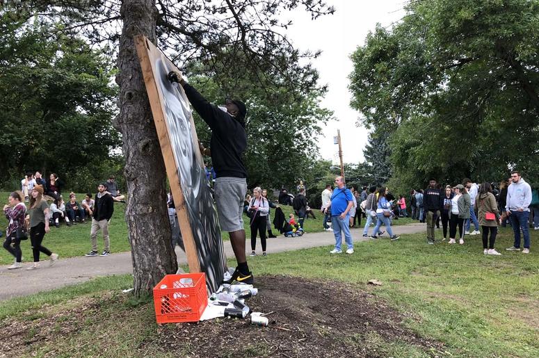 Mac Miller Vigil at Blue Slide Park in Pittsburgh Mac Miller Vigil at Blue Slide Park in Pittsburgh