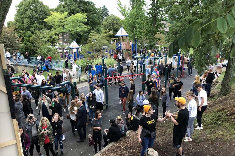 Mac Miller Vigil at Blue Slide Park in Pittsburgh Mac Miller Vigil at Blue Slide Park in Pittsburgh