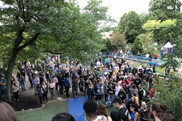 Mac Miller Vigil at Blue Slide Park in Pittsburgh Mac Miller Vigil at Blue Slide Park in Pittsburgh